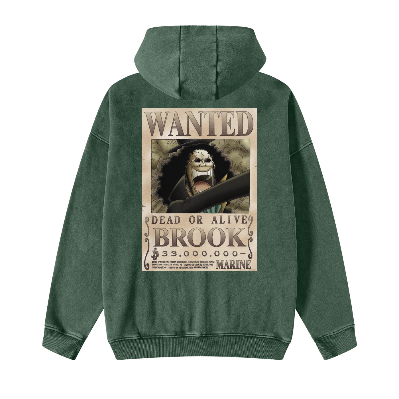 Snow Washed Zip-Through Fleece Hoodie