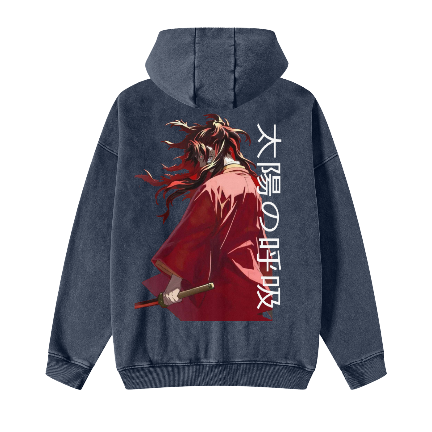 Snow Washed Zip-Through Fleece Hoodie